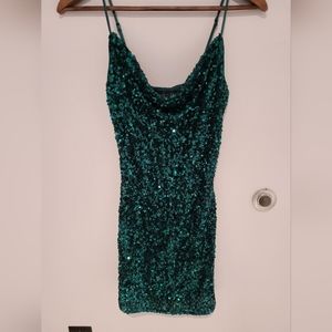 Brand new Green sequin dress Dynamite XXS